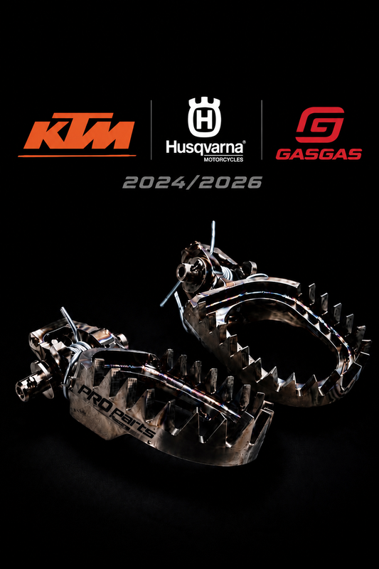 SHARK BITE • Estriberas de Titanio GR5 KTM GROUP 2024–2026