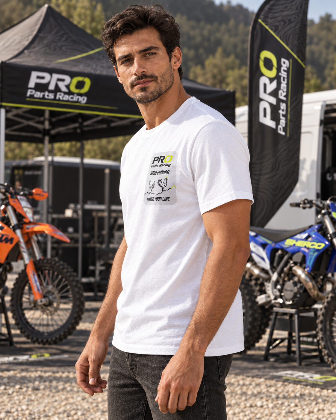 Camiseta PRO Parts Racing Hard Enduro «Choose Your Line»