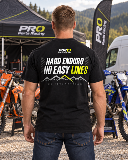 Camiseta PRO Parts Racing Hard Enduro «No Easy Lines»