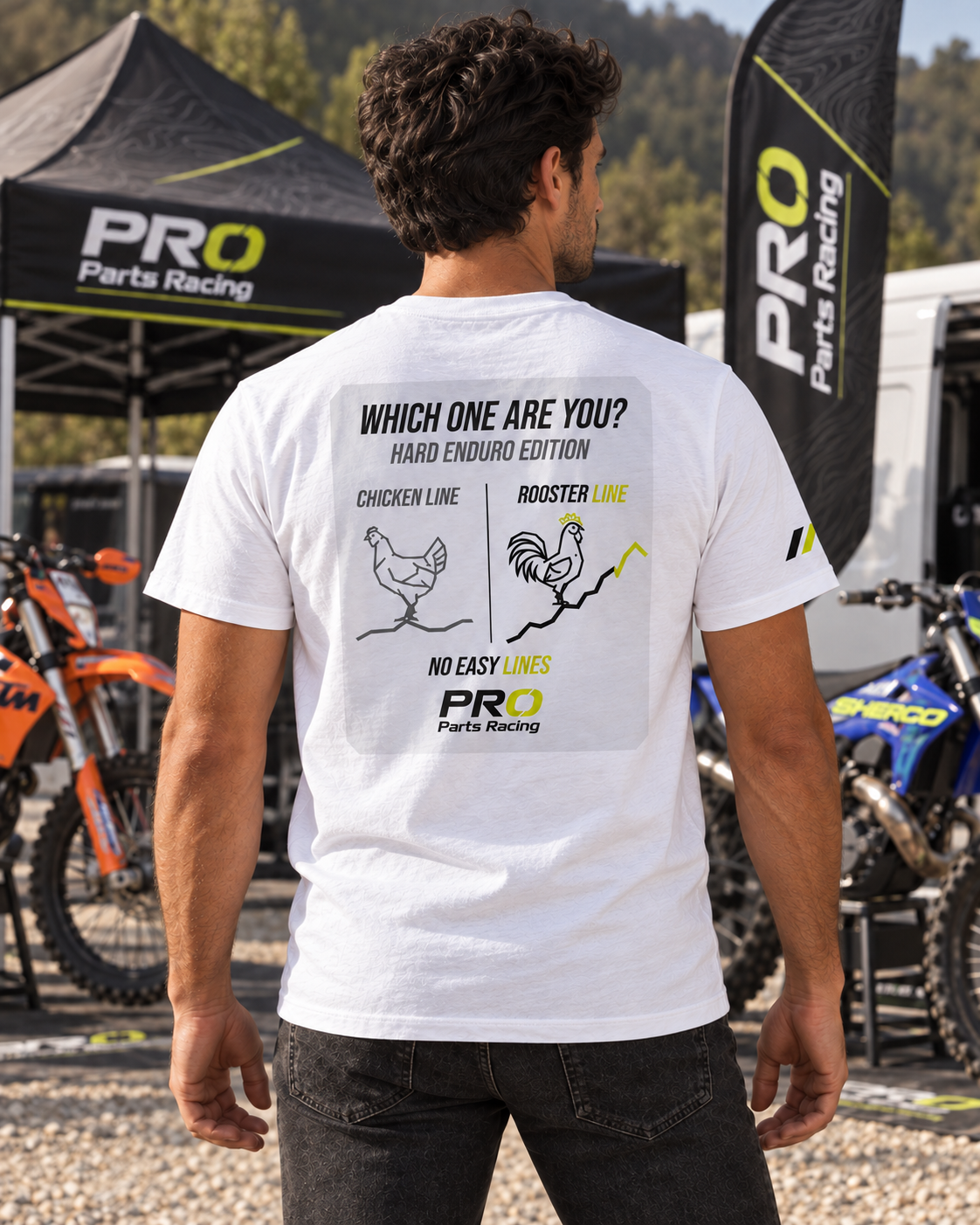 Camiseta PRO Parts Racing Hard Enduro «Choose Your Line»